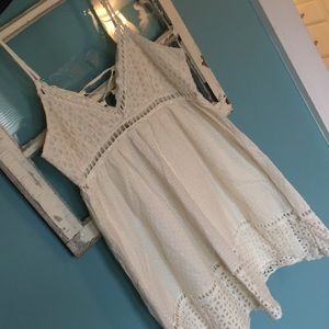 Altar’d State Eyelet Corset Dress Medium
